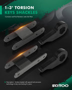 Lift Kit 1-3" Torsion Keys Shackles for Chevrolet S10 Blazer 4WD (1982–2004)