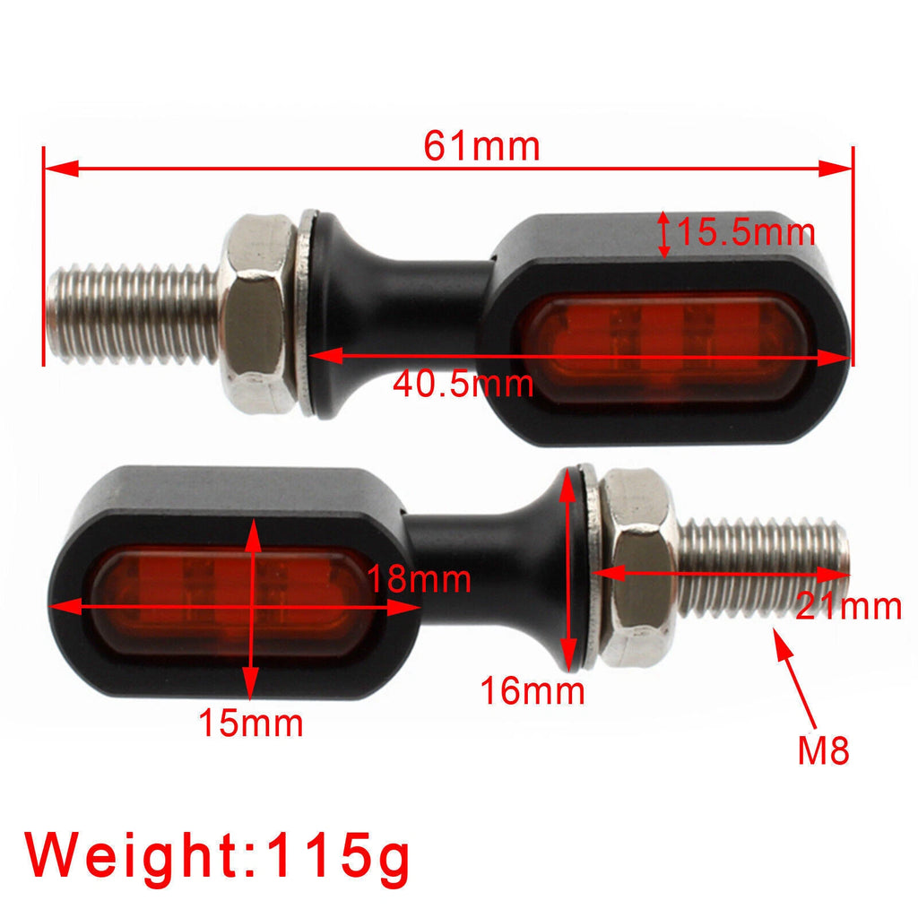 LED Rear Mini Turn Signal Indicator for Harley Sportster Touring Dyna (T9)