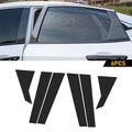 Fiber Carbon Door Window Pillar Post Cover Trim for Honda Civic (2016–2021)