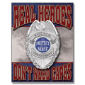 Vintage Replica Tin Metal Sign Police Dept Badge 1780