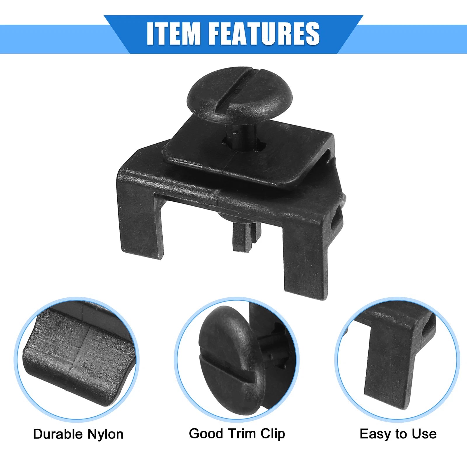 Set of 10 Front Fender Bumper Cover Clips for Toyota Camry (2004–2011)