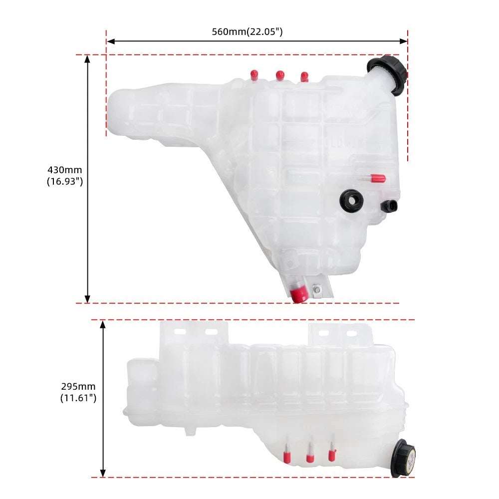 Coolant Reservoir with Cap & Sensor for International Harvester LT625 (–) 2512250C91
