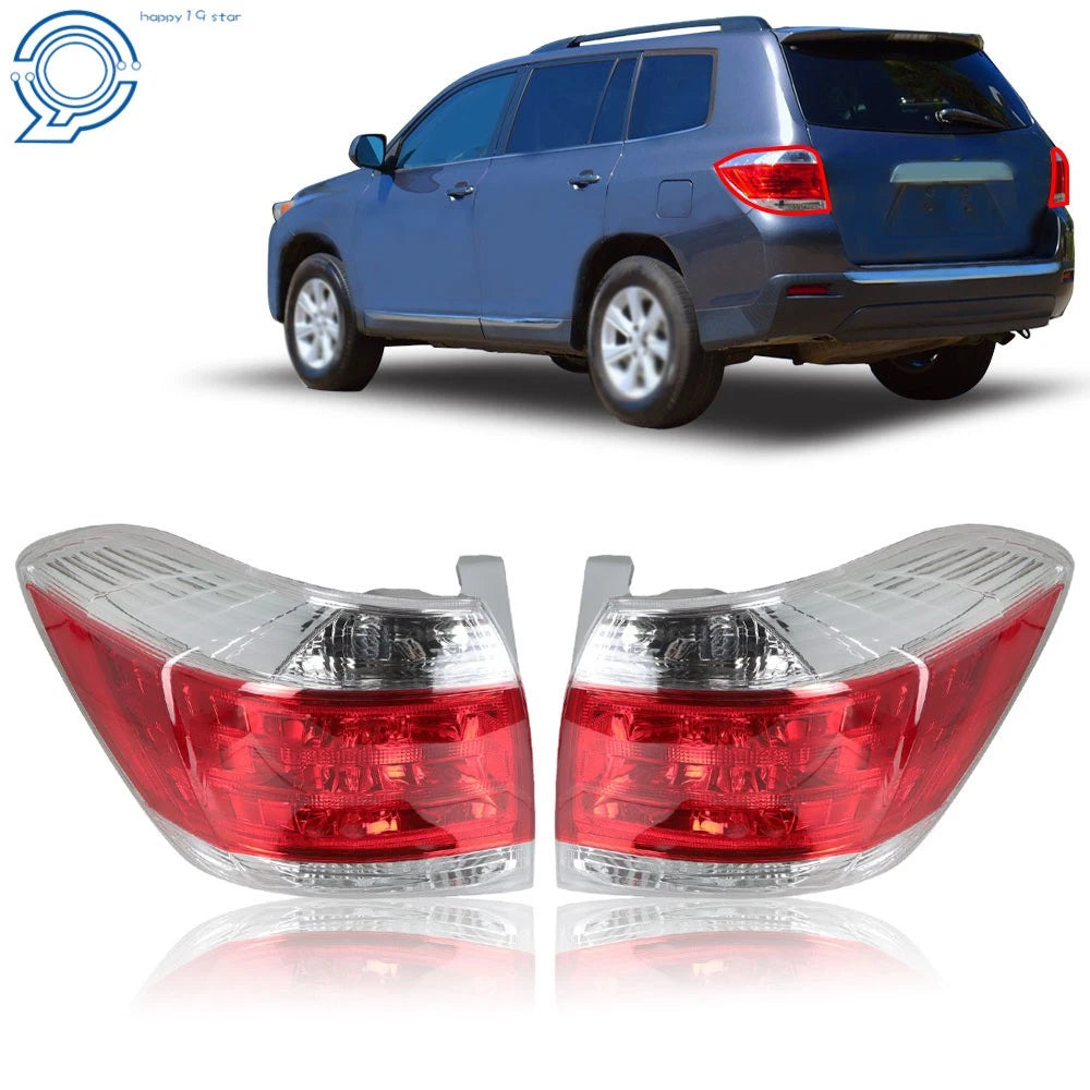 Set of 2 Tail Light Assemblies for Toyota Highlander (2012–2013) Halogen