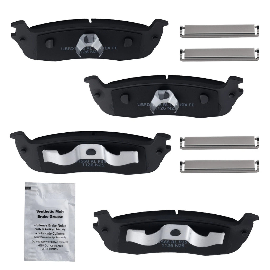 Rear Brake Pads for Ford Expedition 1997-2002, F-150 1999-2004 (L & R)