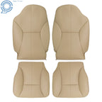 Set of 4 Front Seat Covers for Dodge Ram 1500 2500 3500 (1998–2002) Tan Leather