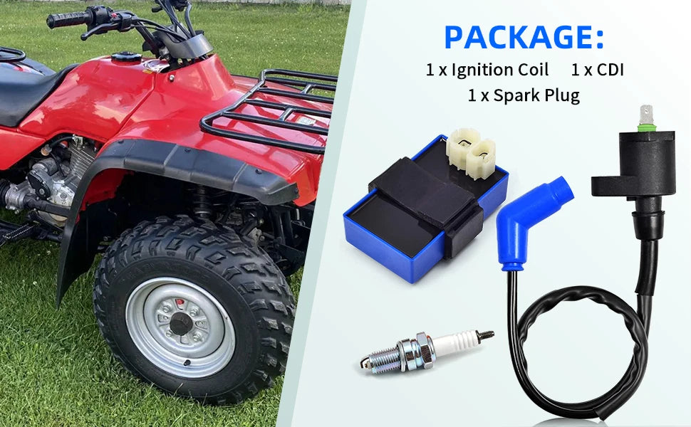 Ignition Coil Spark Plug CDI Box for Honda FourTrax 300 TRX300 (1990-1993)