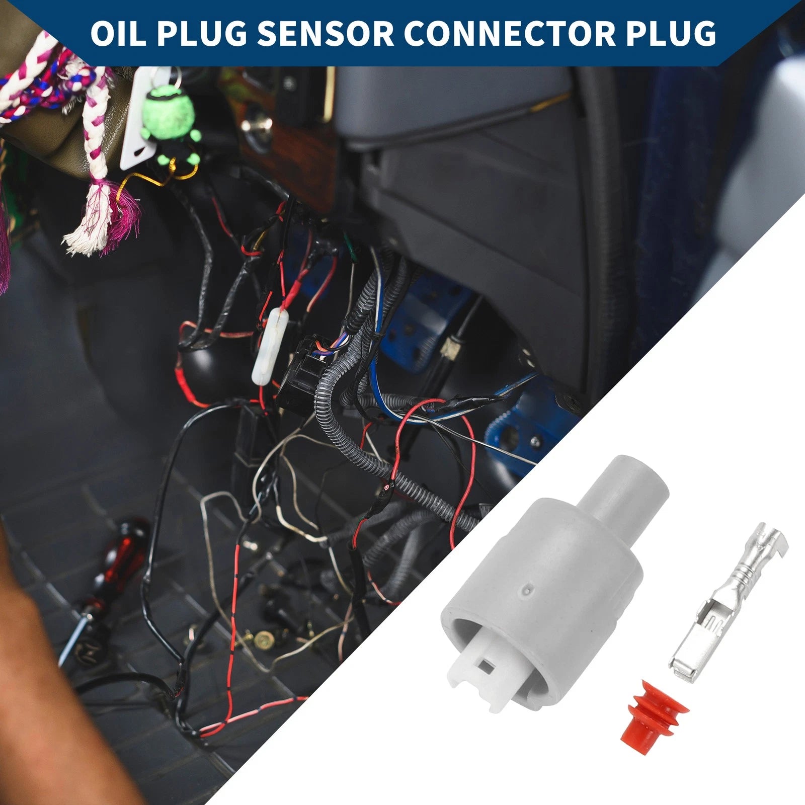 1 Set of Oil Plug Sensor Connector for Honda 