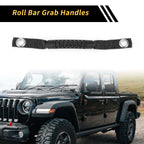 2X Roll Bar Grab Handles for Jeep Wrangler (2007–2018) - Black Oxford Cloth
