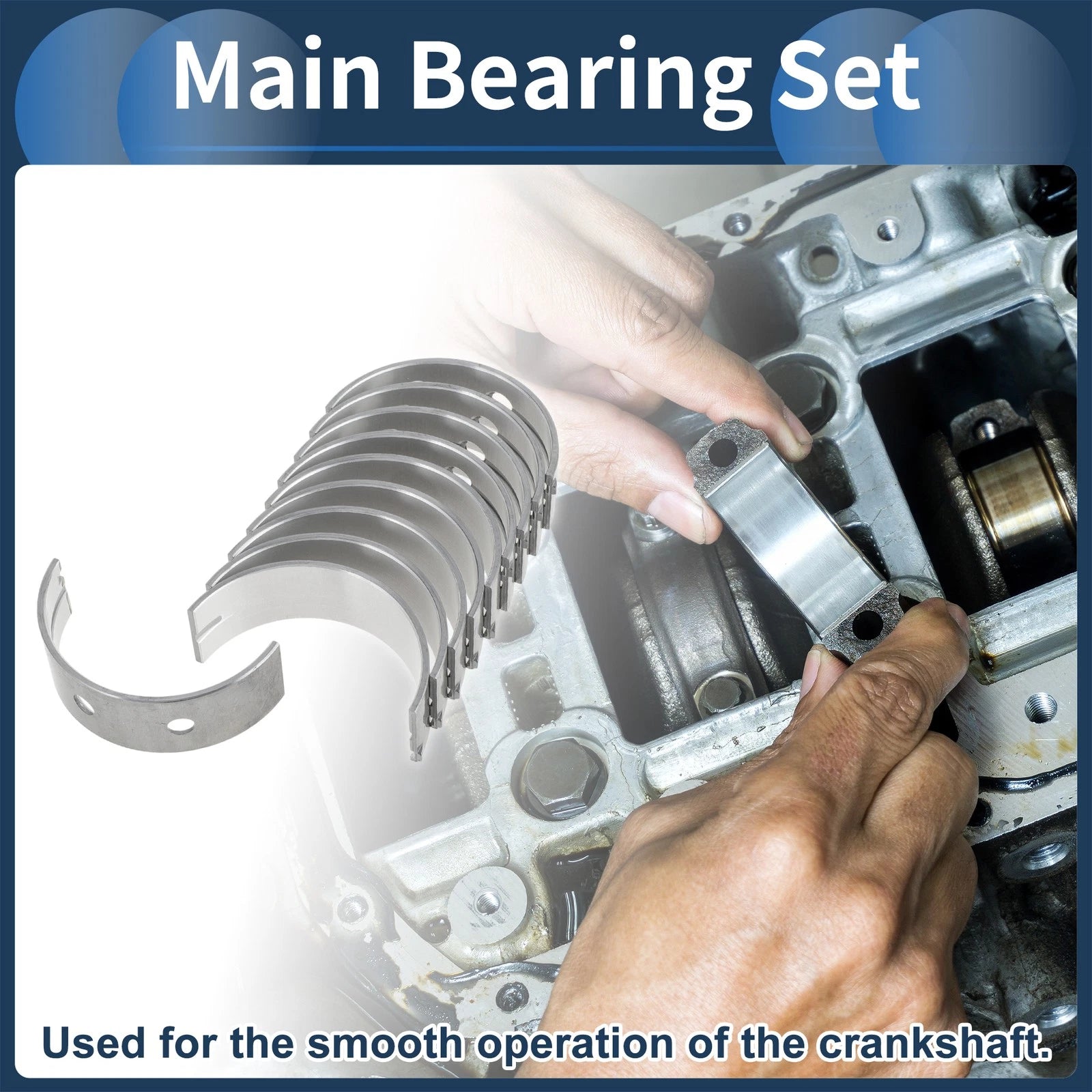 Main Bearing Set No.1170156030 for Toyota Dyna (1984–1988)