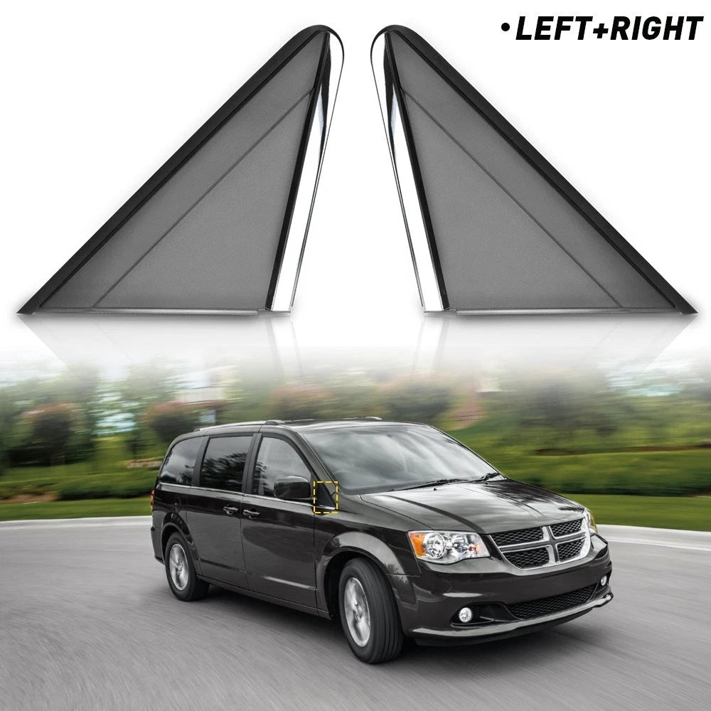 Left & Right Mirror Flag Applique for Chrysler Town & Country Dodge Grand Caravan