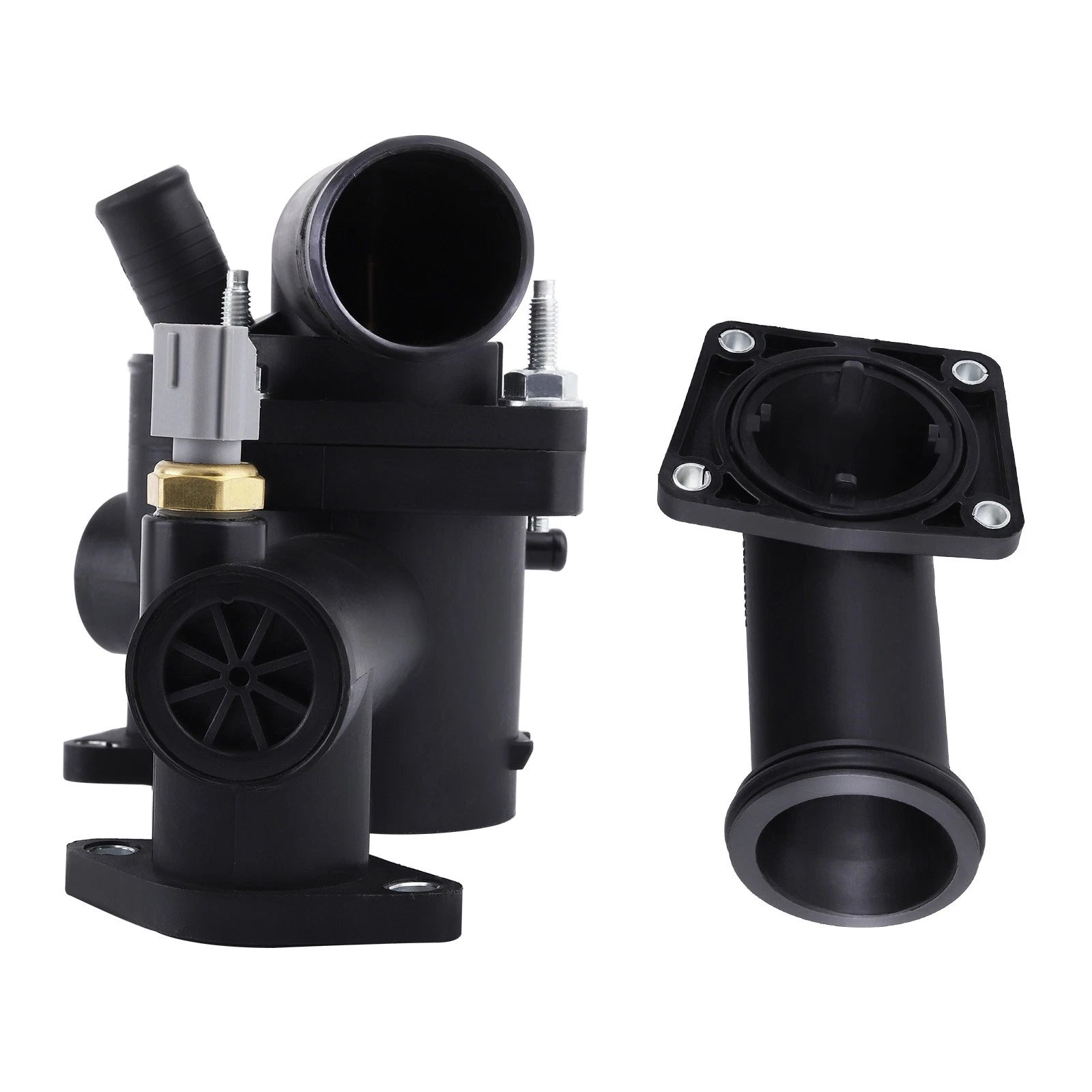 Thermostat Housing with Thermostat for Jaguar XJ8L/XJ/S-Type R (2003–2005) AJ89485