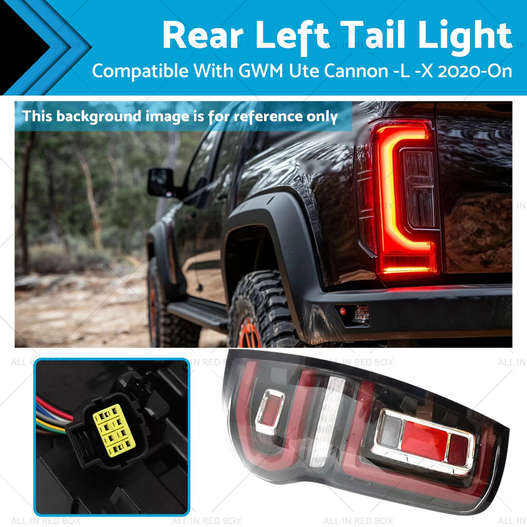 2X Tail Light Rear Lamp LED for GWM Ute Cannon (2020–On)