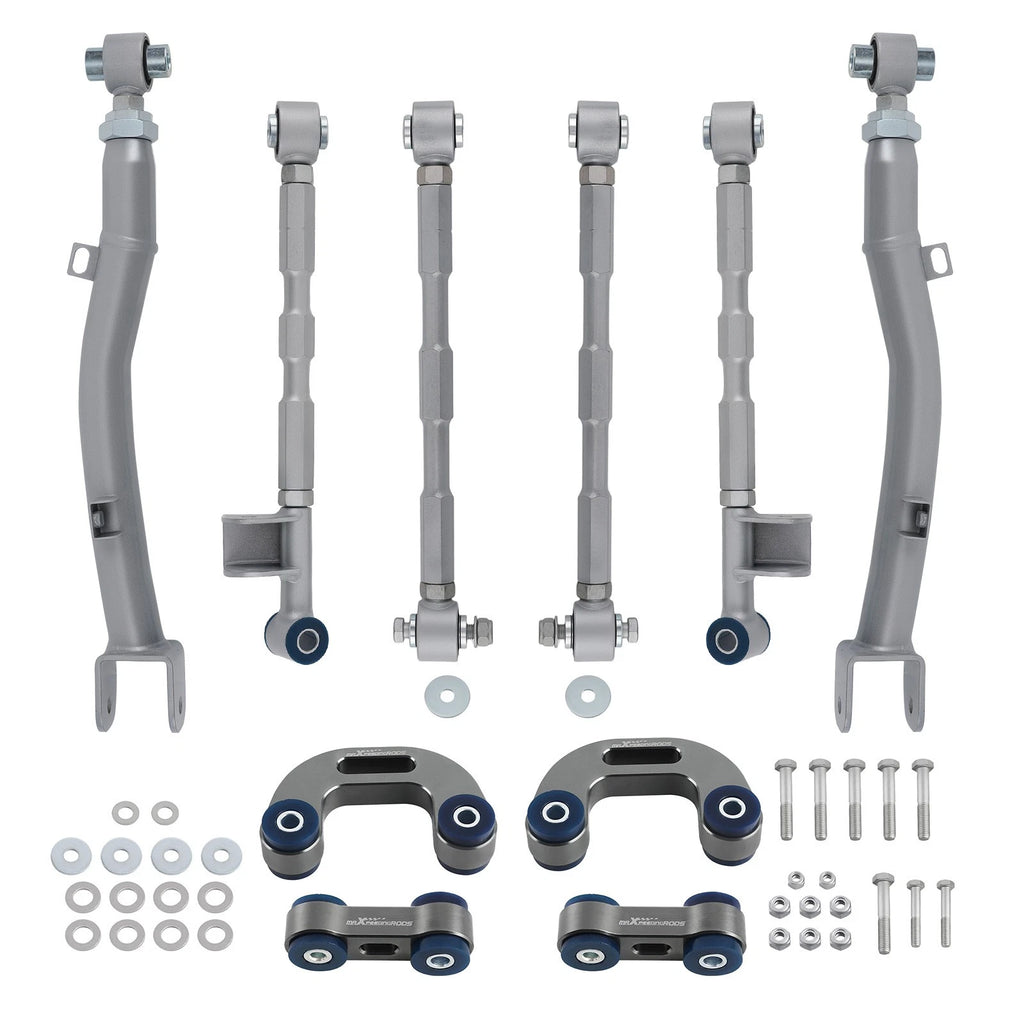 Set of 3 Rear Control Arm, Lateral Link, Sway Bar Link for Subaru Impreza (1993–2007)