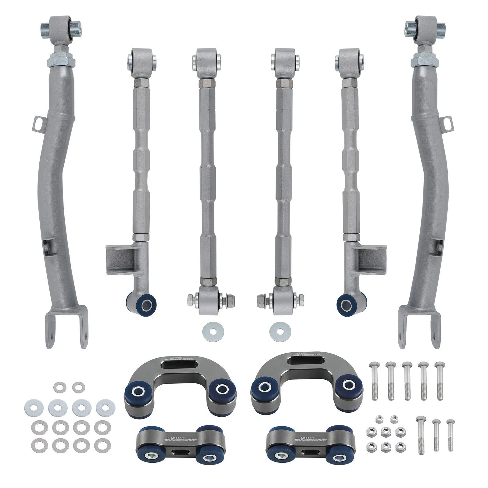 Set of 3 Rear Control Arm, Lateral Link, Sway Bar Link for Subaru Impreza (1993–2007)