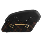 Detachable Saddlebags for Harley Fat Boy (2018–2025) - Black Orange