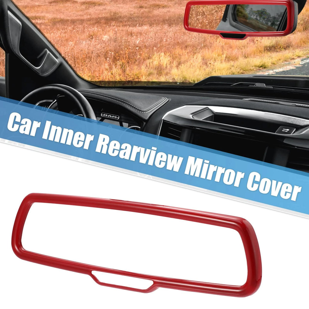 Set of 2 Rearview Mirror Cover Trims ABS Red for Dodge Challenger (2015–2020)