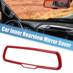 Set of 2 Rearview Mirror Cover Trims ABS Red for Dodge Challenger (2015–2020)