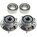 Front & Rear Wheel Bearings & Hubs Kit for Ford Edge, Lincoln MKX (2007–2018)