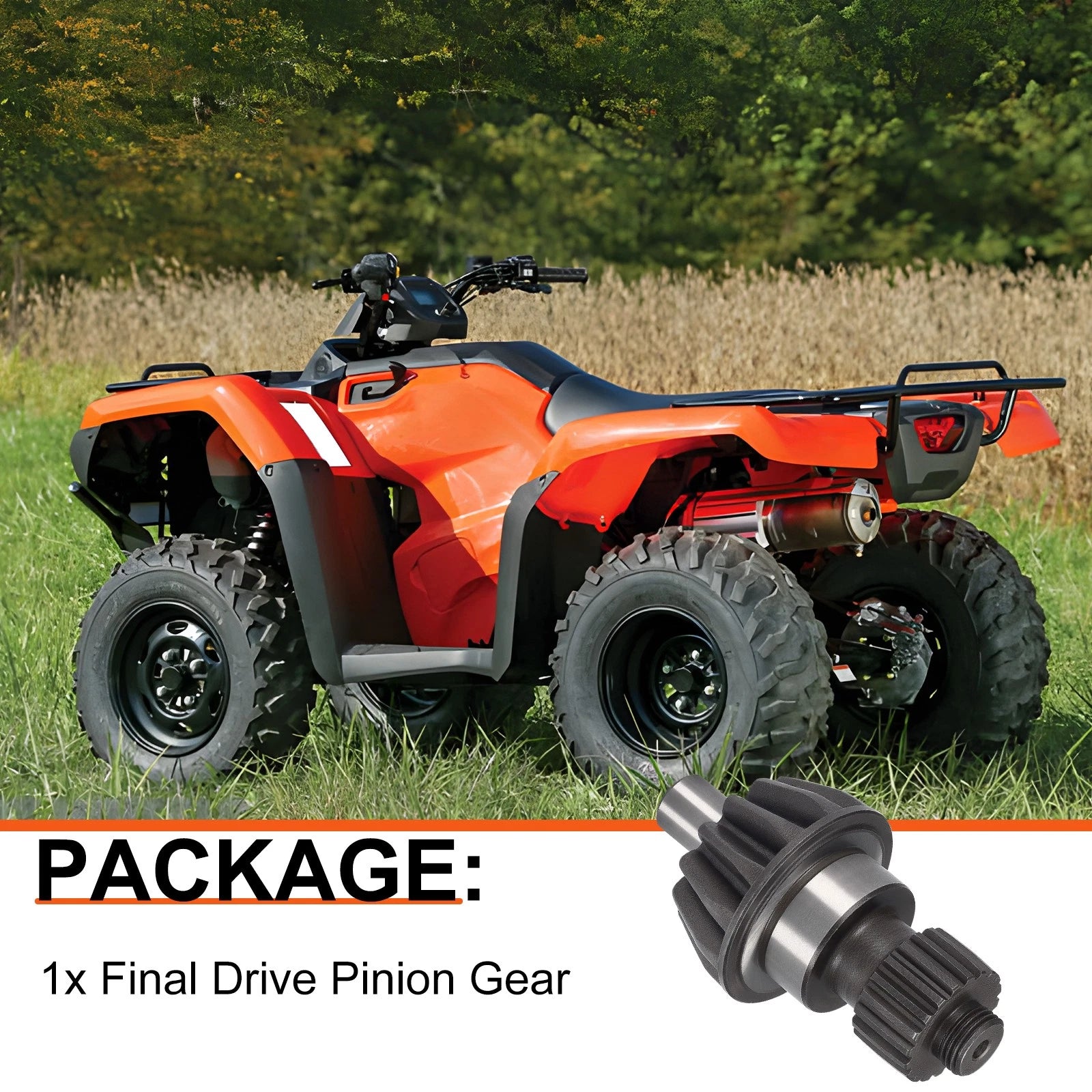 Final Drive Pinion Gear for Honda Foreman 500 TRX500 (2012–2019)