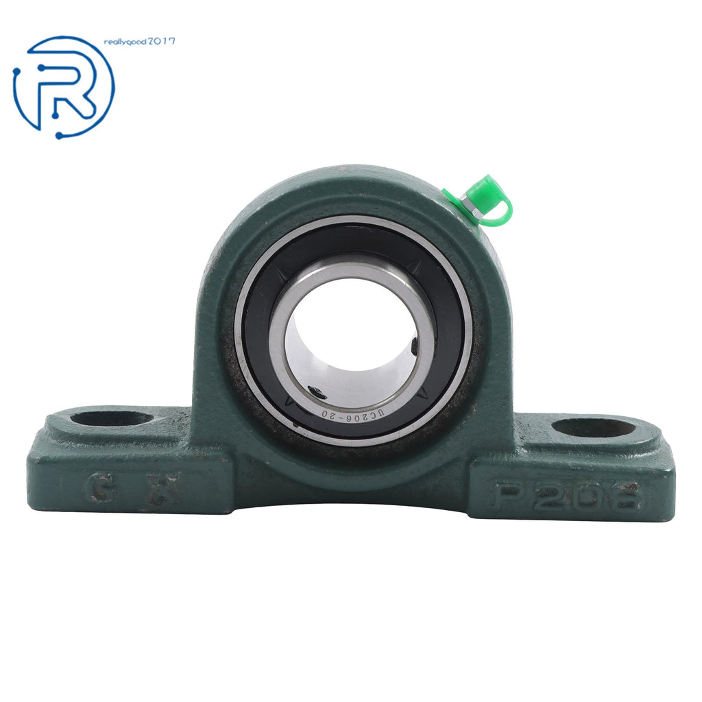 2 Pack Pillow Block Bearings for UCP206-20 (1-1/4" Bore)
