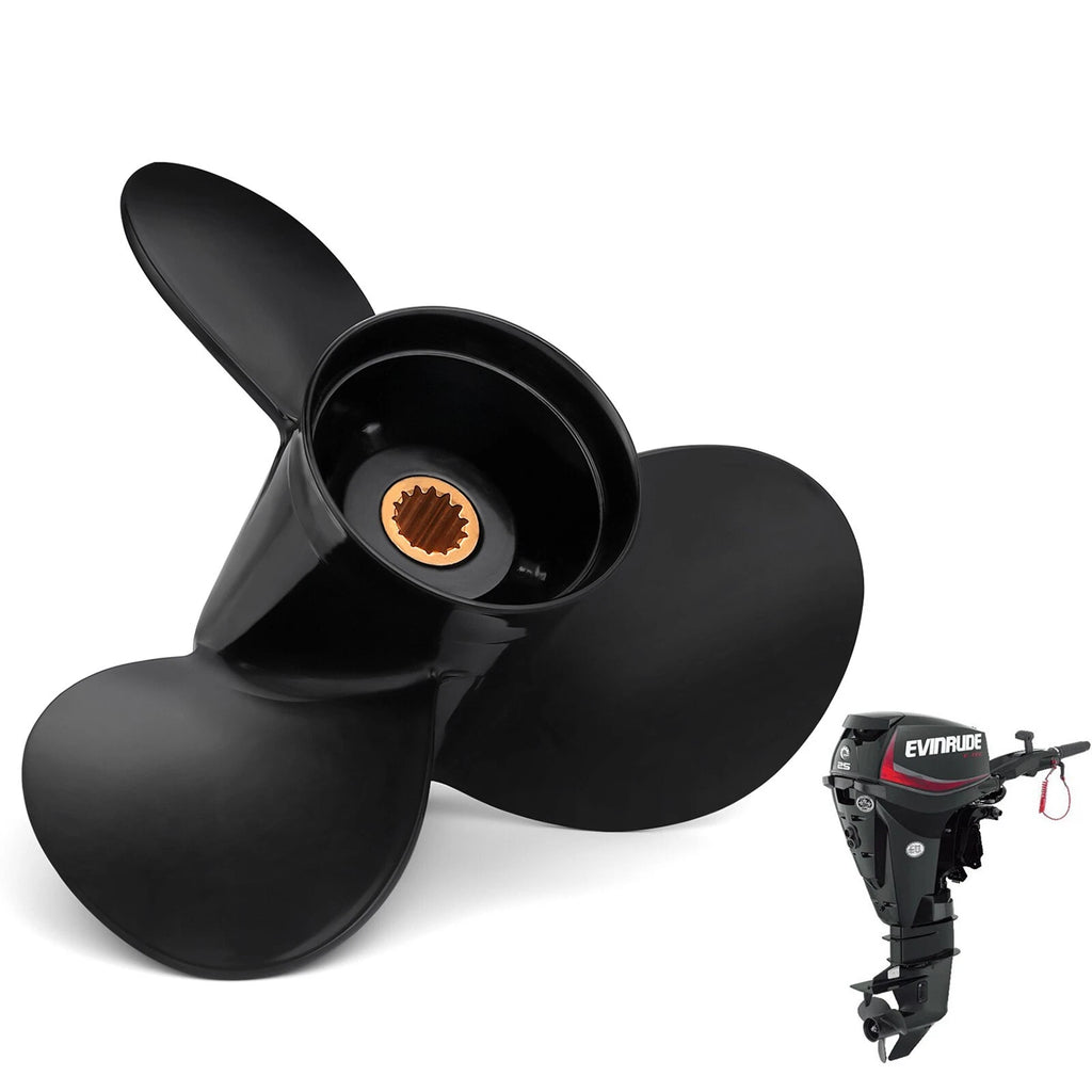 10.3 x 13 Boat Propeller for Evinrude 15-35 HP (14 Spline, 778863, RH)