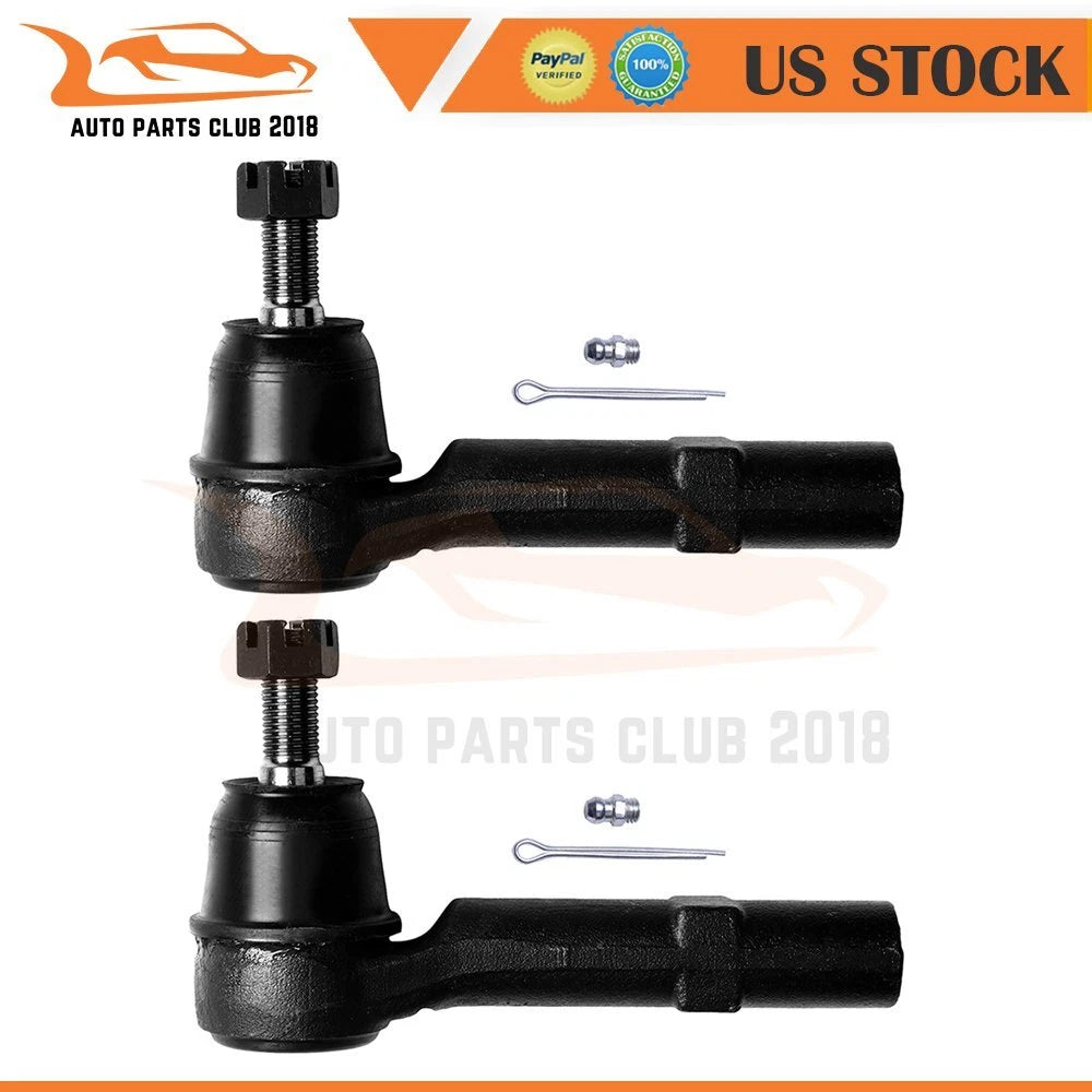 2PC Front Outer Tie Rod for Saturn Outlook, Buick Enclave, Chevy Traverse, Acadia (2007–2017)