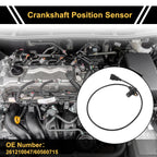 1 Pc Crankshaft Position Sensor No. 261210047/60560715 for Kia Shuma (1996–2001)