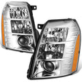 HID Projector Headlights Chrome Housing for Cadillac Escalade ESV EXT (2007–2014)