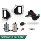LED Fog Lights for GMC Sierra 1500 Denali (2019–2022) with Chrome Bezel