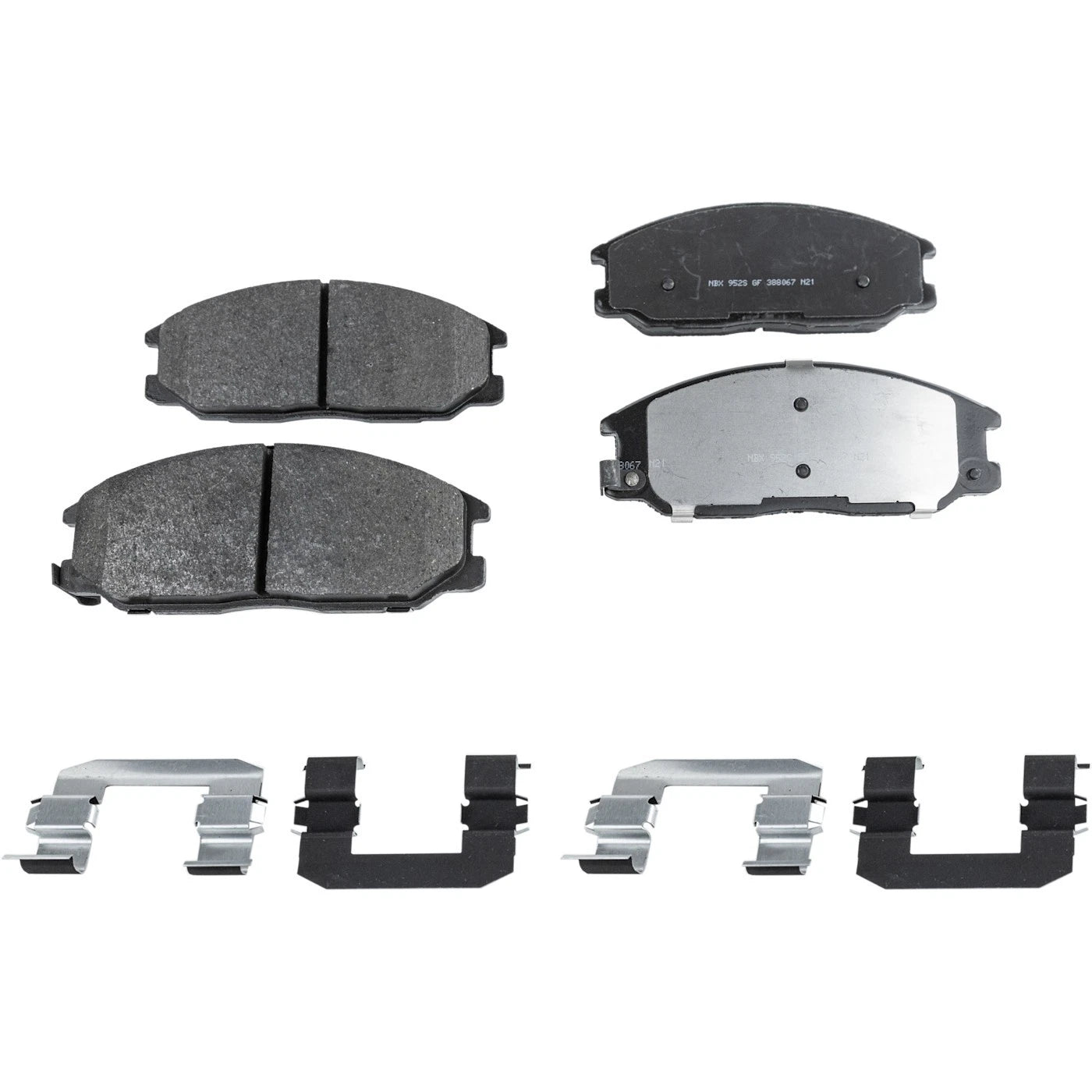 Set of 4 NAO Brake Pads for Kia Sorento (2003–2009)