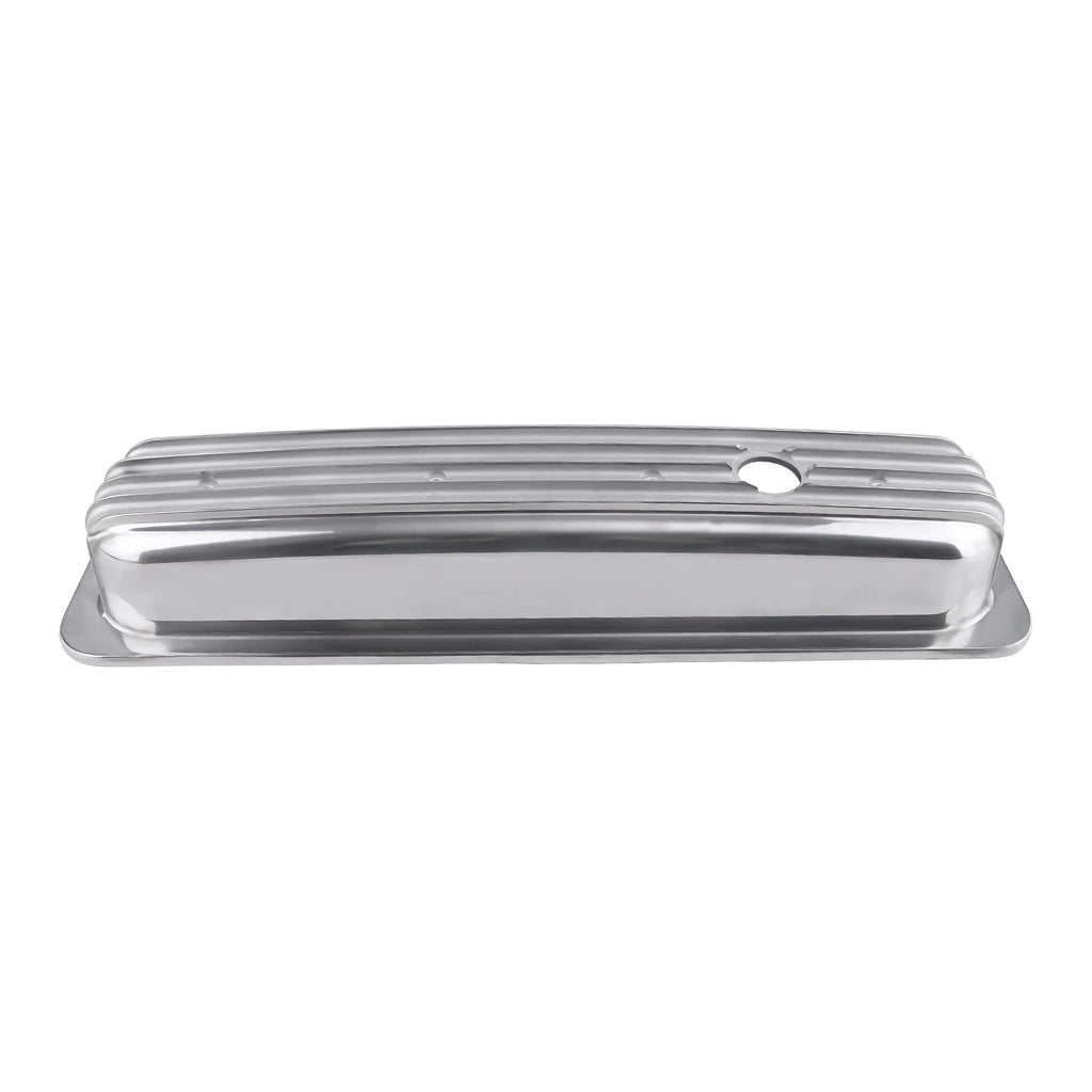 2X Fabricated Aluminum Valve Covers for SBC Small Block Chevy