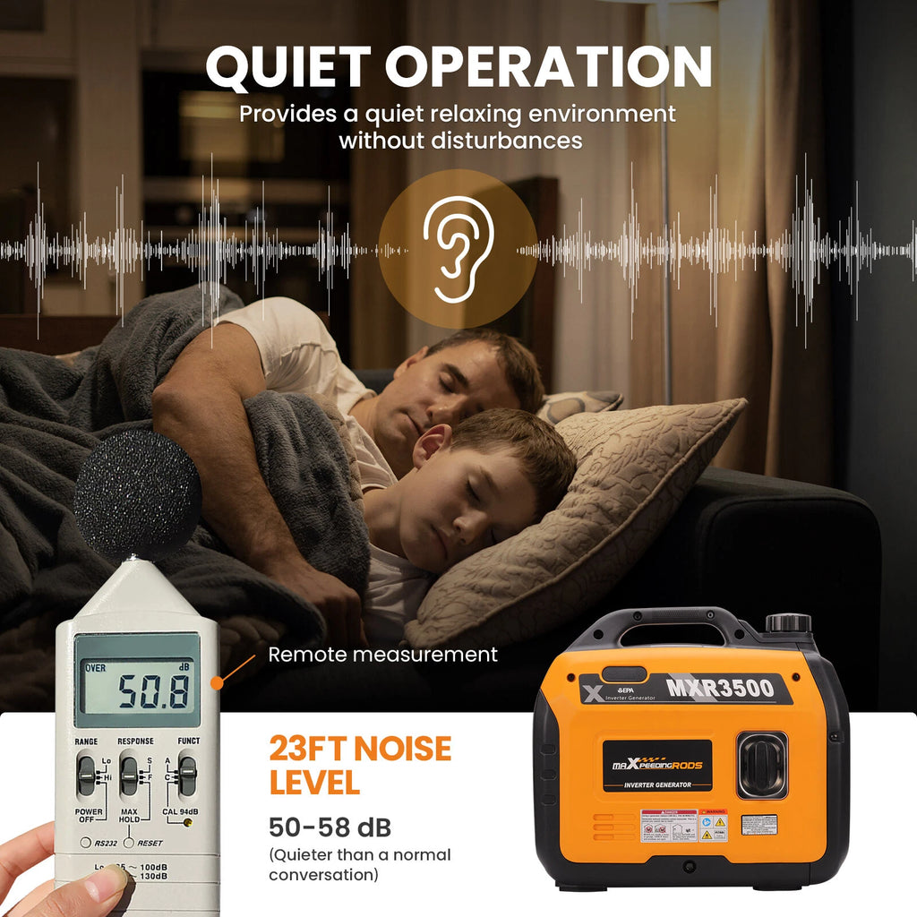 3500 Watt Portable Inverter Generator for Camping Caravan