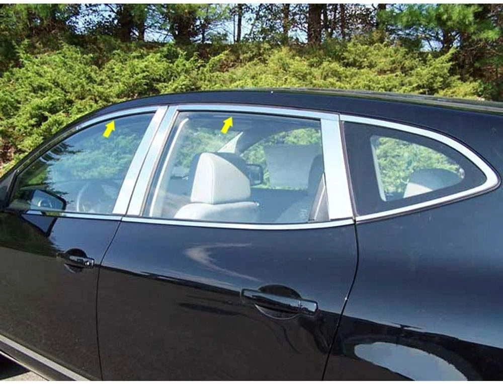 4pc. Luxury FX Stainless Window Pkg (w/o Posts or Sill) for 2008-13 Nissan Rogue