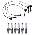 Denso Wire Set & 6 U-Groove Spark Plugs Kit for Lexus 3.0L V6