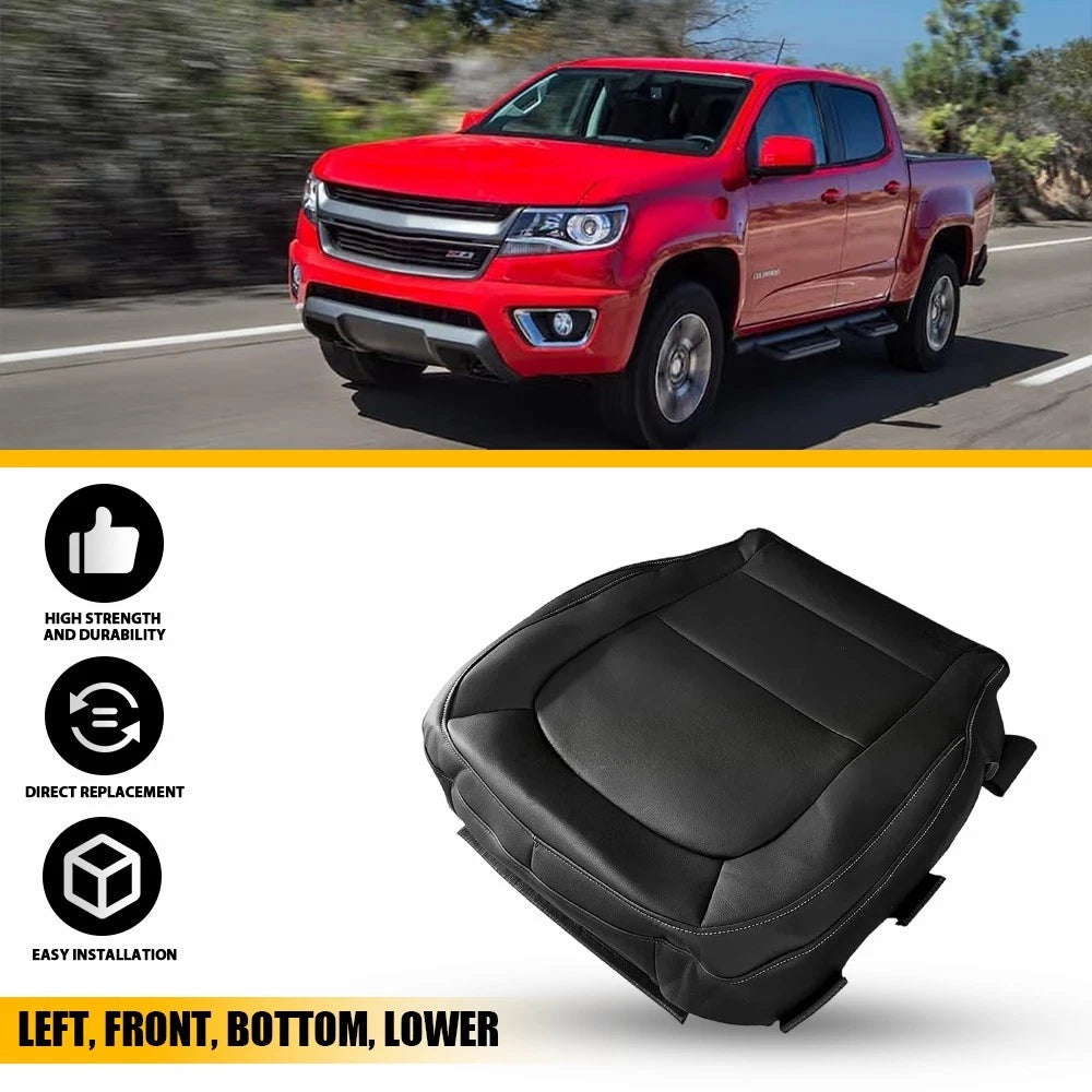 Left Bottom Seat Cover for Chevrolet Colorado 2015–2022 4X4 Black EV