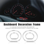 Chrome Speedometer Gauge Dial Rings Trim Kit for BMW E46 M3 (2001–2006)