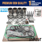 Overhaul Rebuild Kit for Nissan FD35T FD35 Engine