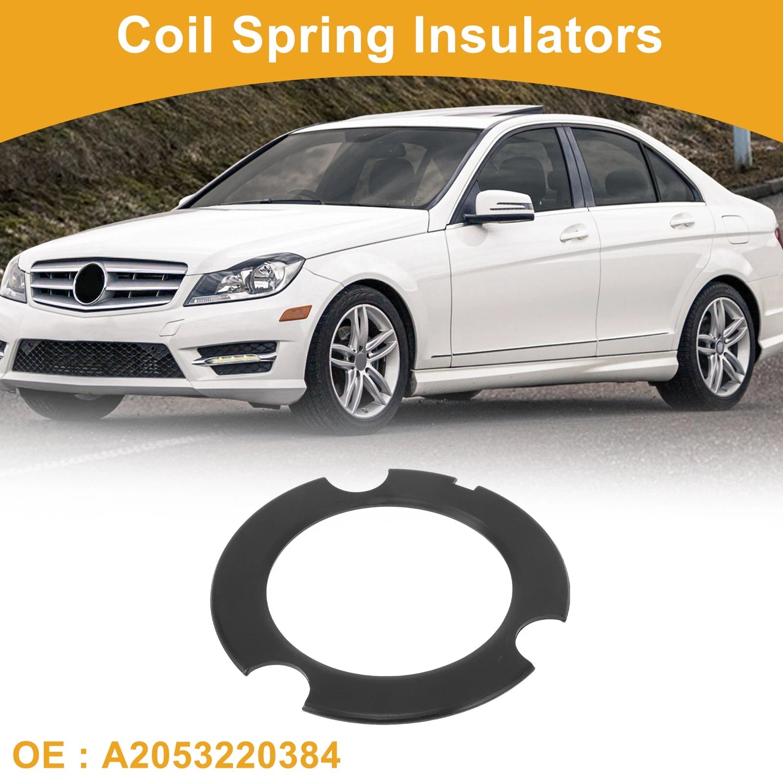 Upper Coil Spring Insulators No.A2053220384 for Mercedes-Benz C-Class (2014–2021)