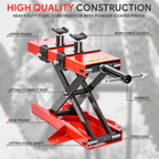 Scissor Lift Jack Hoist Stand for ATV UTV Motorcycle (1100lbs Capacity)