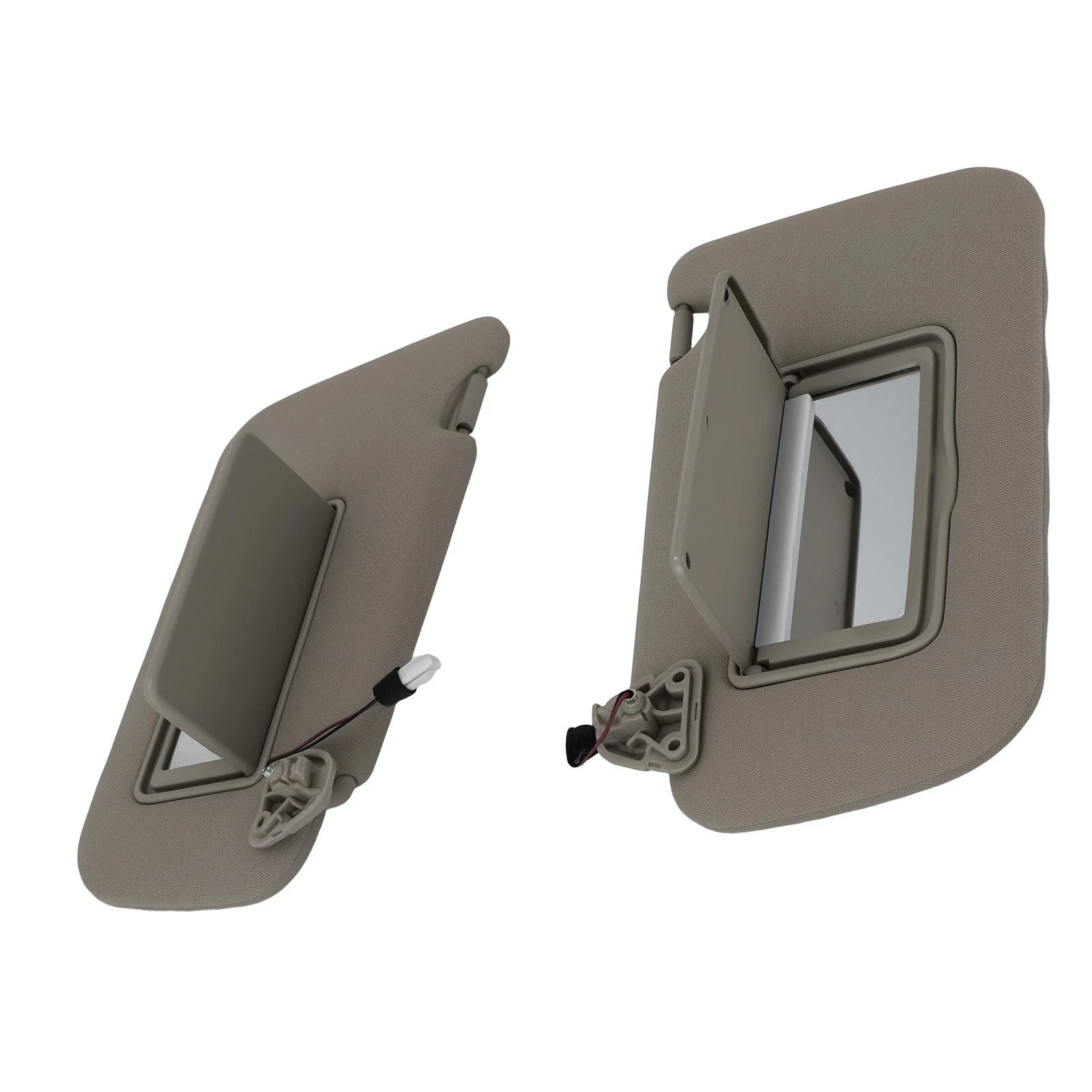Set of 2 Sun Visors w/ Light for Nissan Sentra (2013–2019) 964013SG8A Beige