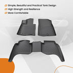 Set of 4 TPE Black All-Weather Carpet Floor Mats for Hyundai Santa Cruz (2022–2025)