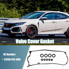 Valve Cover Gasket Set for Honda (2001-2005) - Rubber Black