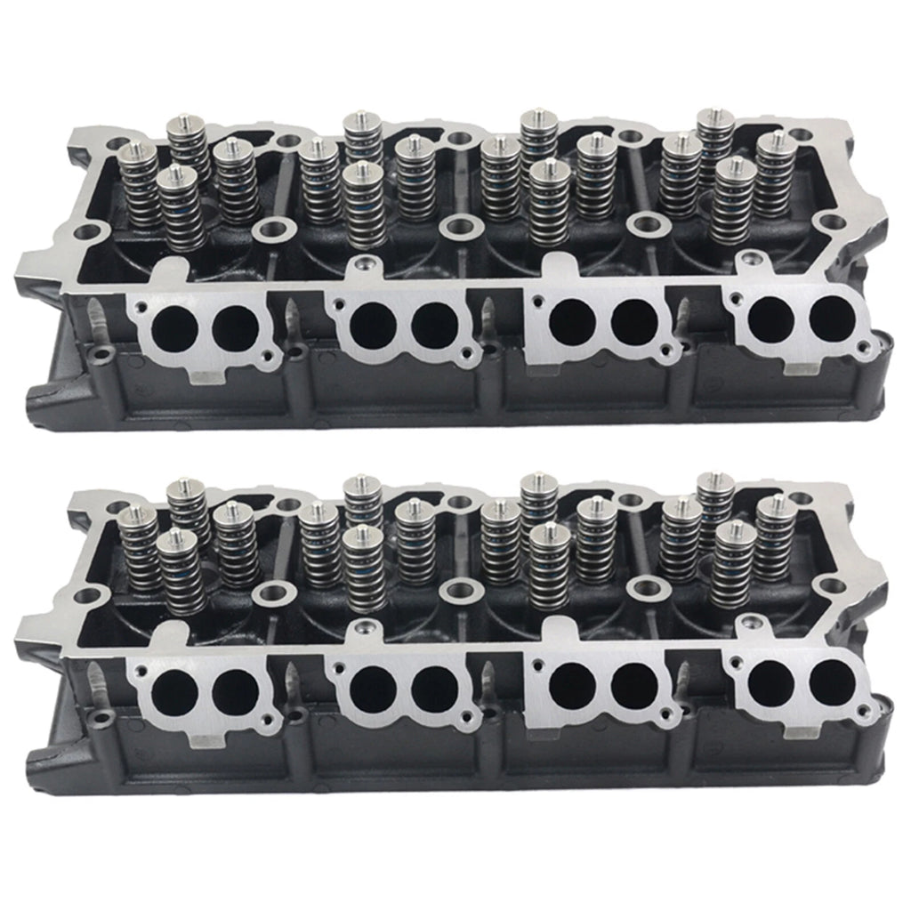 Set of 2 Cylinder Heads for Ford F-250 F-350 F-450 F-550 Super Duty (2006–2007)