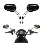 Set of 2 Black Rearview Mirrors for Harley Street 500 750 (2015–2020)