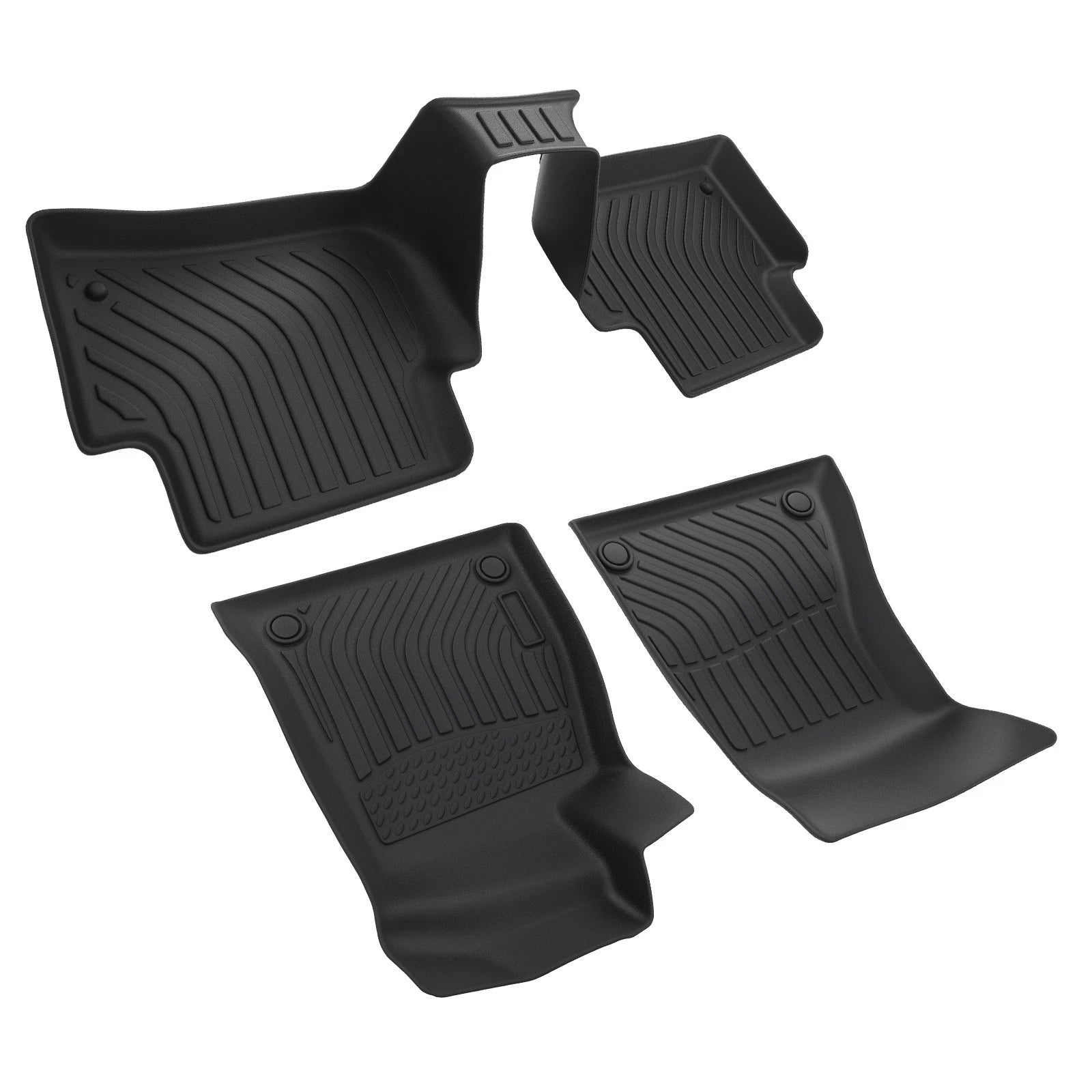 Set of 4 All-Weather TPE Carpet Floor Mats for Audi A4 Quattro (2017–2023)