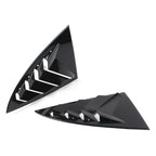 2X Glossy Black Side Vent Window Scoop Louver Trim for Tesla Model 3 (2017–2022)