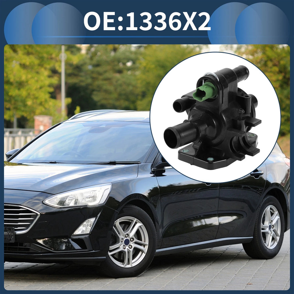 Engine Coolant Thermostat Housing Assembly for Ford Focus MK2, Fusion, Fiesta MK6