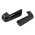 Pair Gloss Black Mirror Cap Covers for Chevy Silverado 1500 (2019–2025)