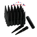 Set of 32 Black Spike Lug Nuts for Ford F250 F350 Dodge Ram 2500 3500