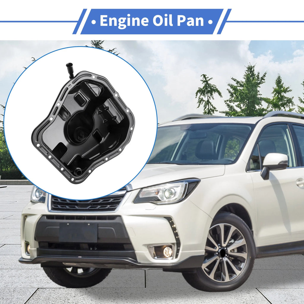 1 Pc Engine Oil Pan No. 11109AA093 for Subaru Forester (1999–2005) Iron Black